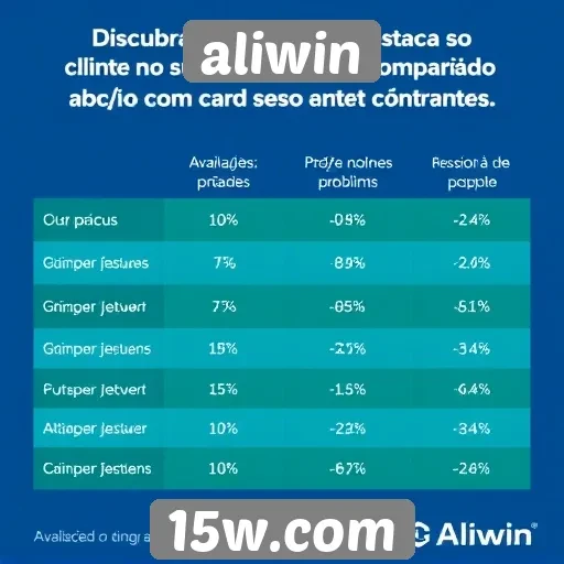 Comparativo de suporte ao cliente na Aliwin e concorrentes